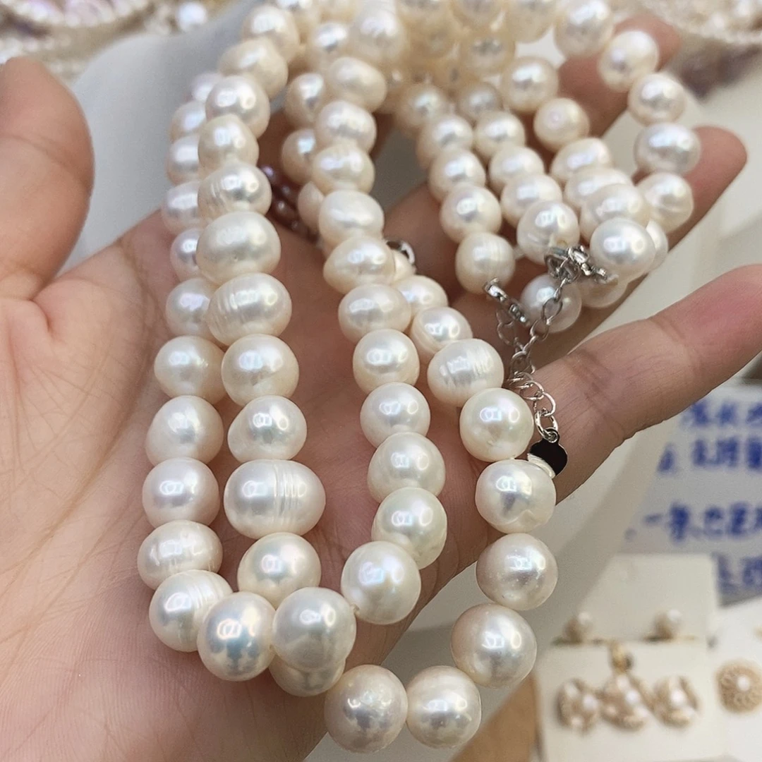 淡水珍珠颈饰钛钢