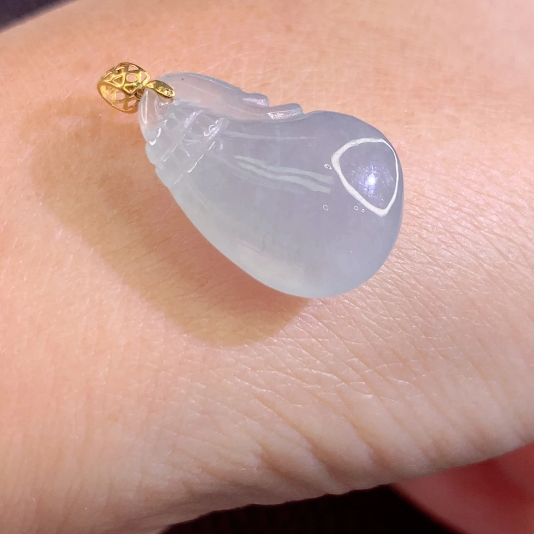 翡翠18K金镶嵌颈饰翡翠