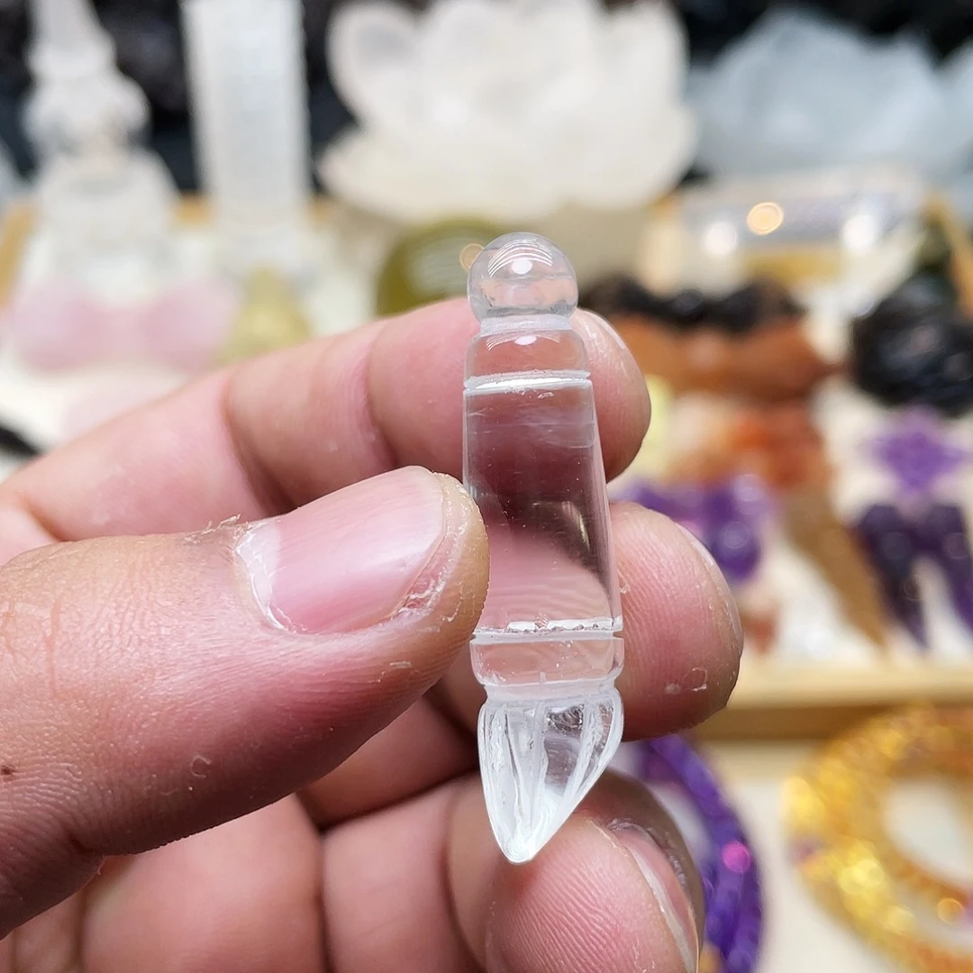 颈饰水晶未镶嵌水晶毛笔