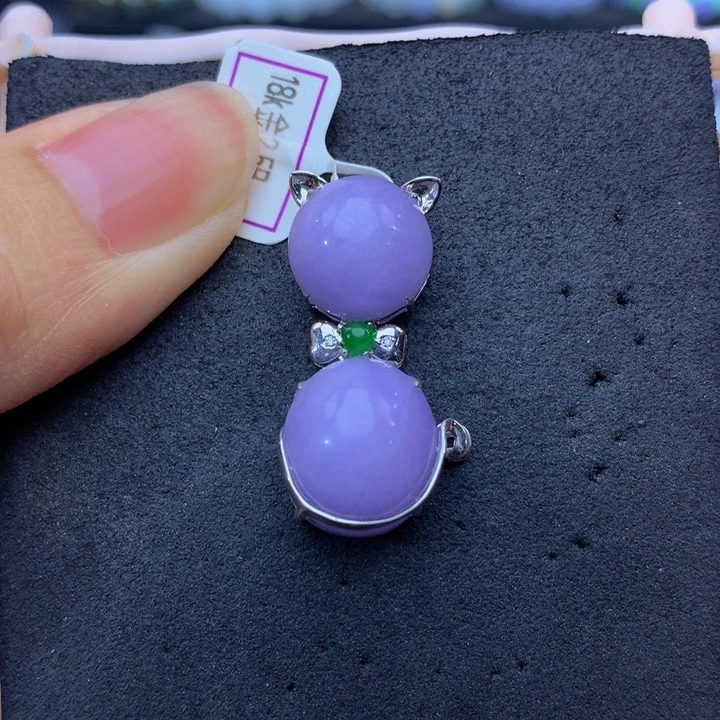 18K金镶嵌手链翡翠翡翠