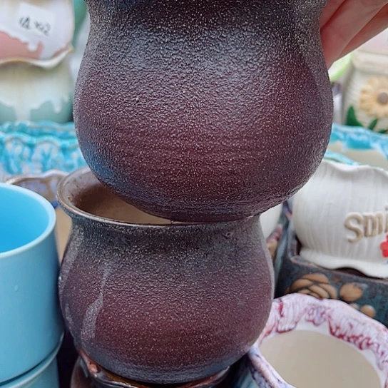 多肉绿植陶瓷花盆9.9包邮