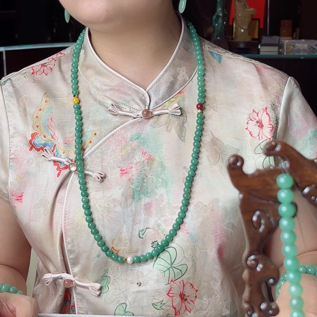 密玉（石英质玉）未镶嵌颈饰