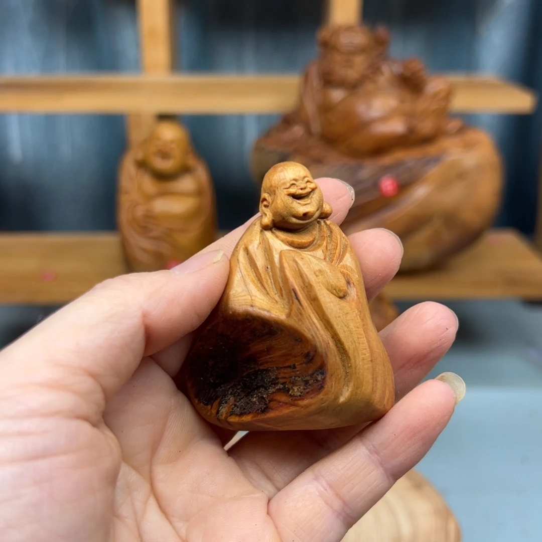 柏木崖柏木摆件手把件23