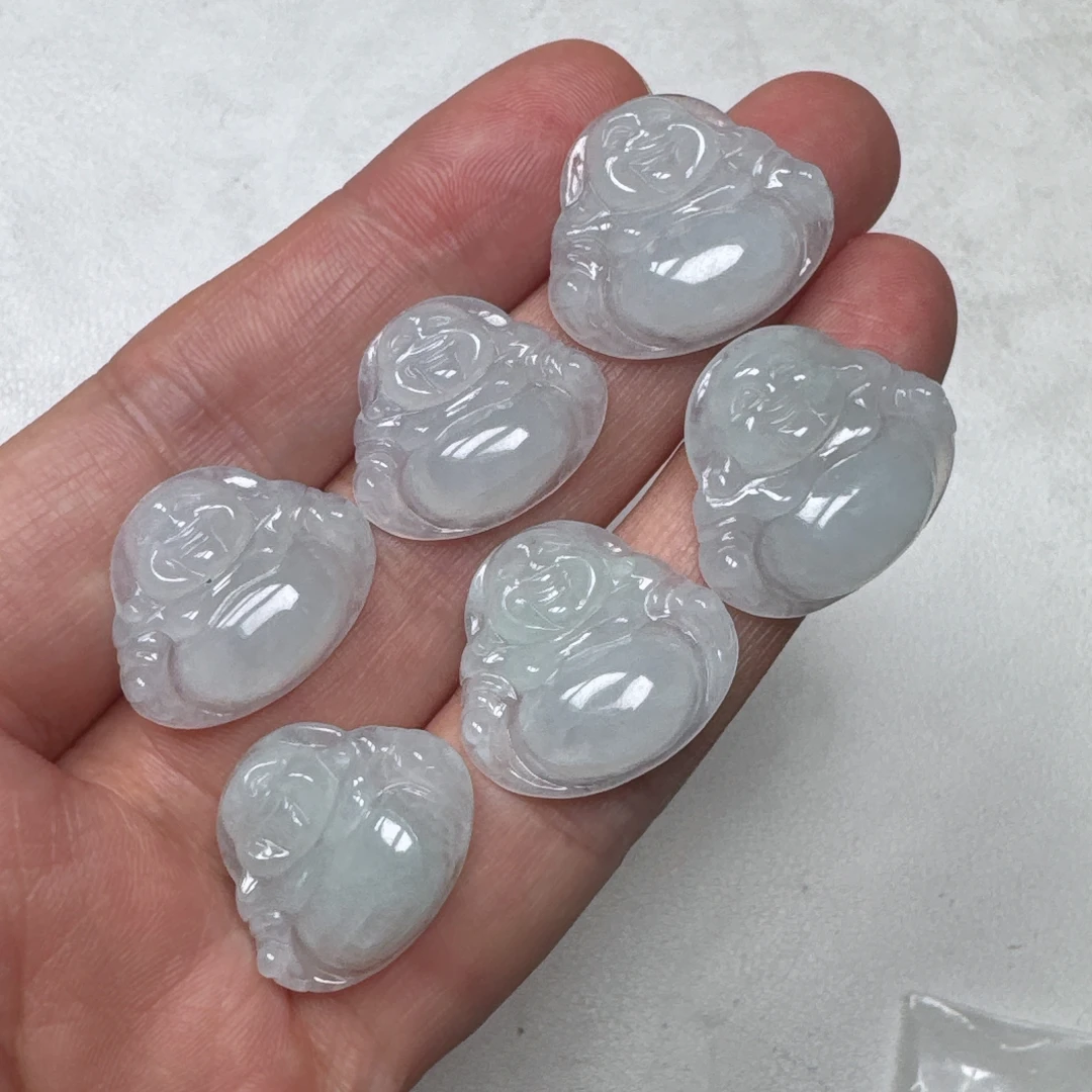 娘子翡翠 天然翡翠A货冰糯种佛公吊坠 - 多样性一件发货