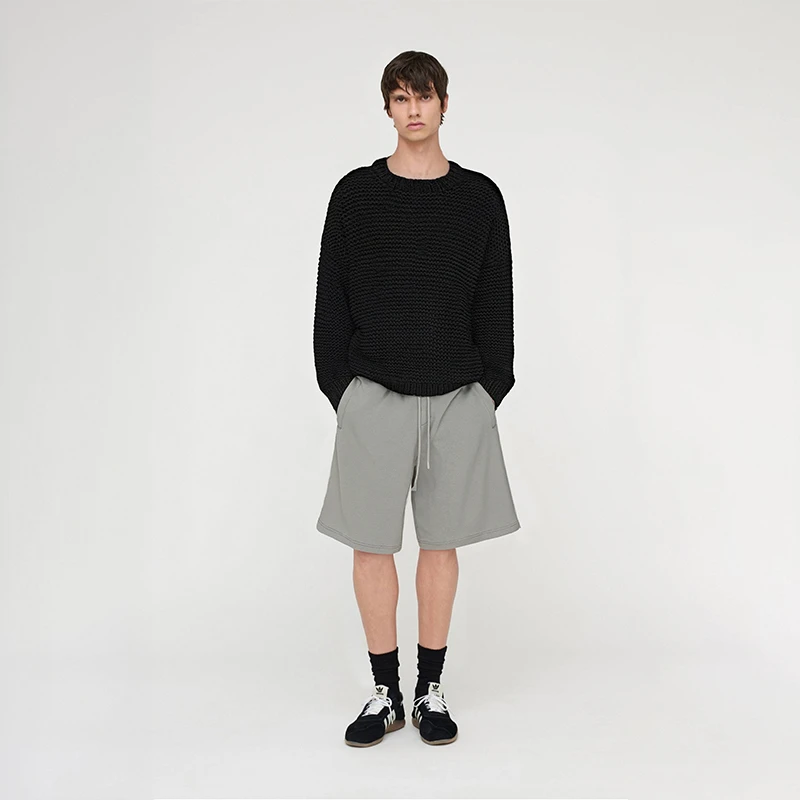 O'1WDC 「素织」日系粗针手工棒针毛衣外套