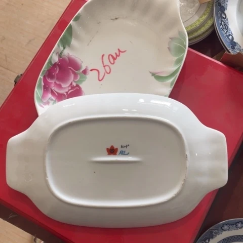 景德镇红叶陶瓷10英寸2个