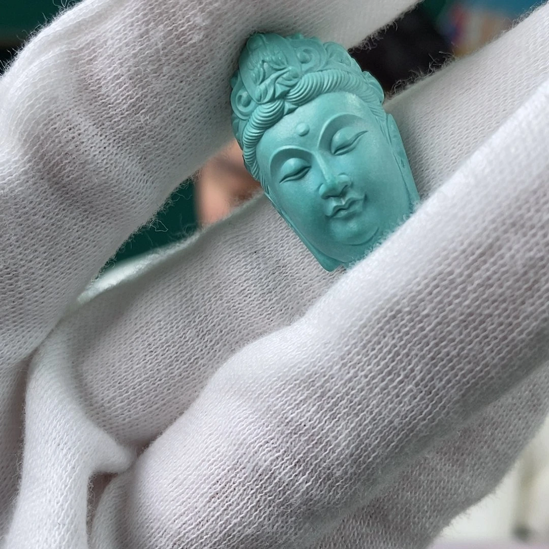 绿松石未镶嵌挂件