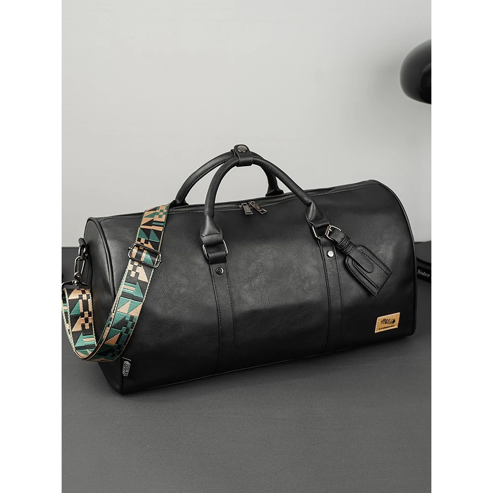 时尚覆古旅行包男士手提包皮健身包潮流大容量商务休闲出差行李袋