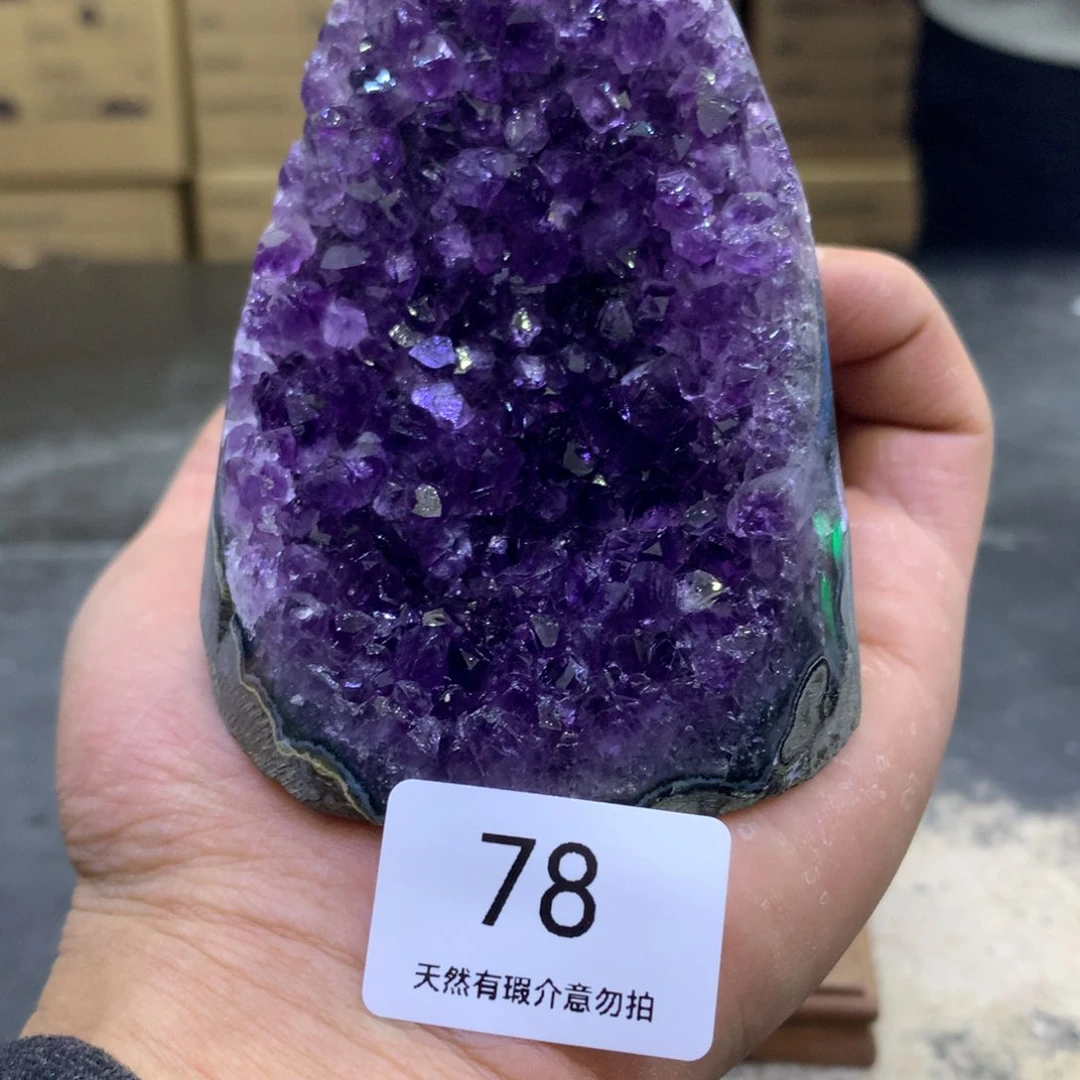 水晶摆件未镶嵌紫晶78