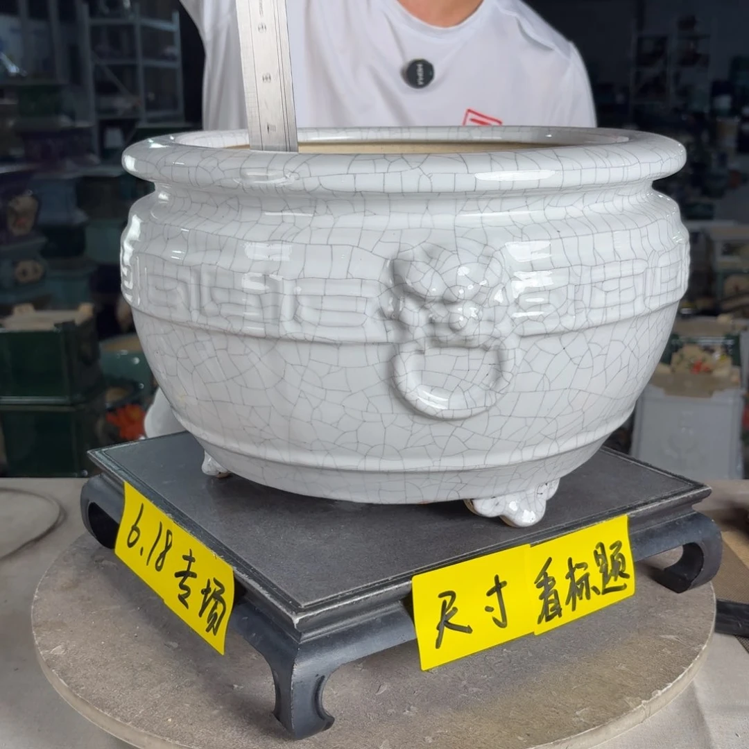 一风堂石湾花盆 内26*18微瑕