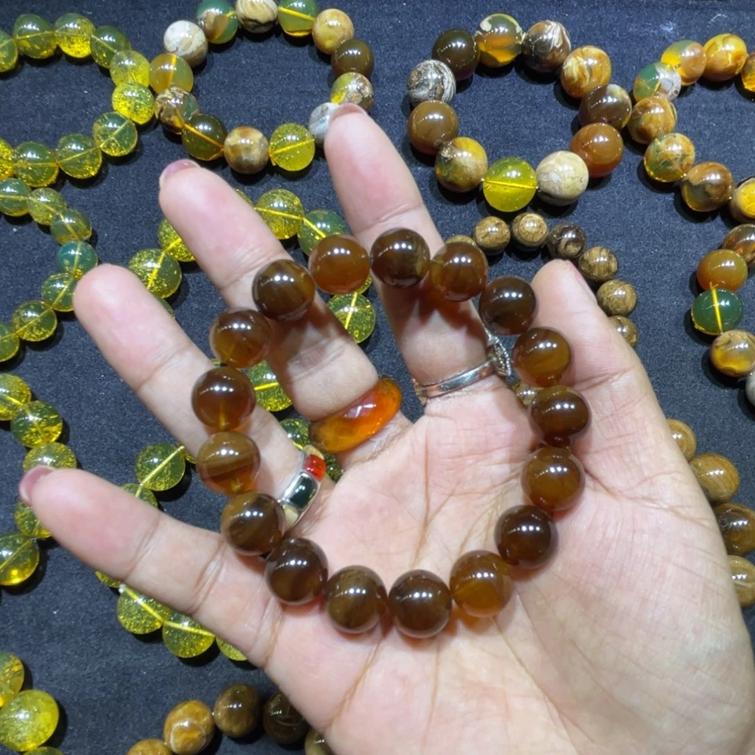 手链琥珀未镶嵌蜜蜡12➕