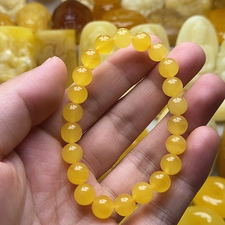 琥珀颈饰未镶嵌琥珀蜜蜡吊坠