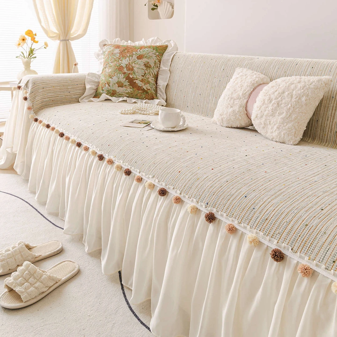 2025新款防猫抓沙发盖布四季通用仿棉麻沙发巾全包客厅沙发套盖巾