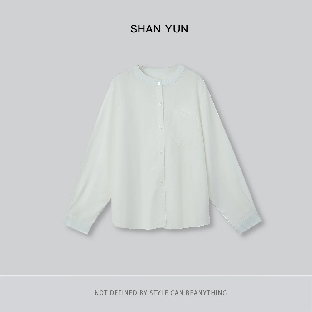 【赫本】亚麻宽松慵懒显瘦休闲时尚简约气质防晒长袖衬衣