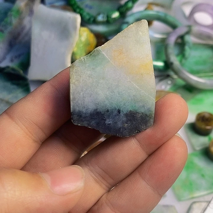 翡翠散珠天然翡翠A货挂件