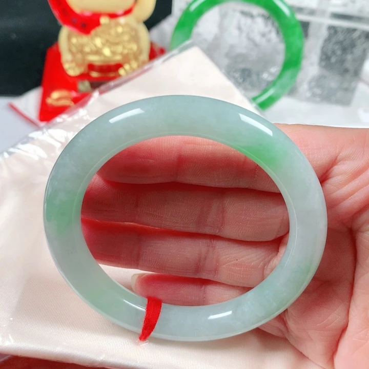 未镶嵌手镯翡翠诺***锦  编号F1305 圆条54.3