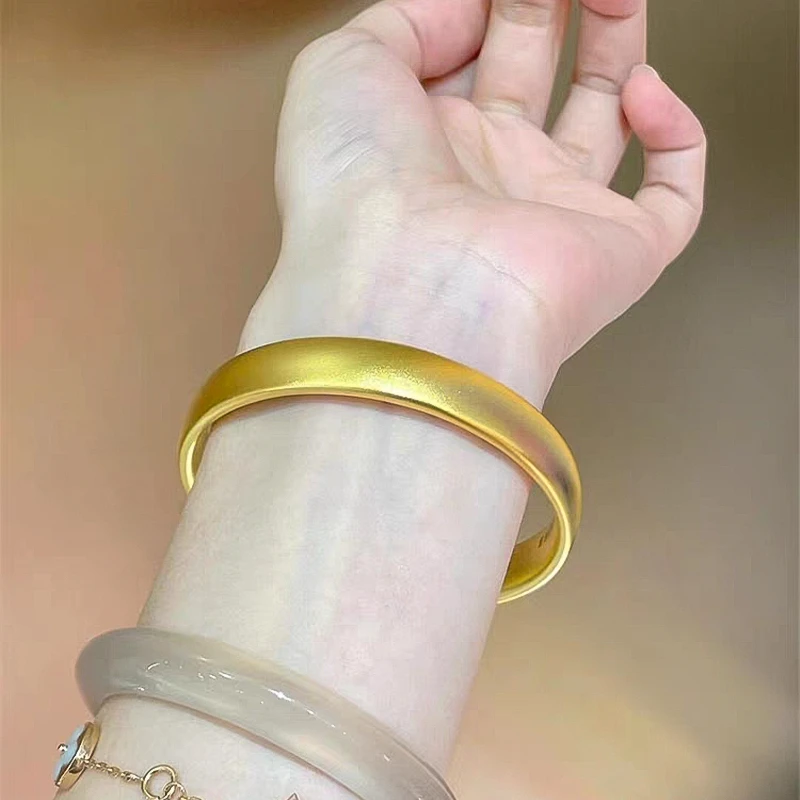 合金手镯 闭口  定制版宽版  1古法轮胎手镯