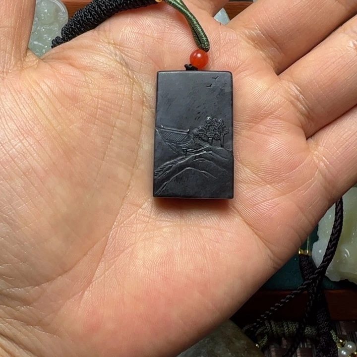 和田玉未镶嵌挂件