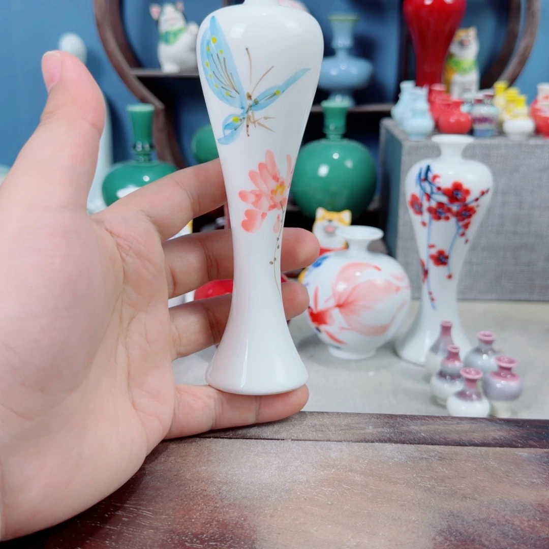 陶瓷手工小花器摆件