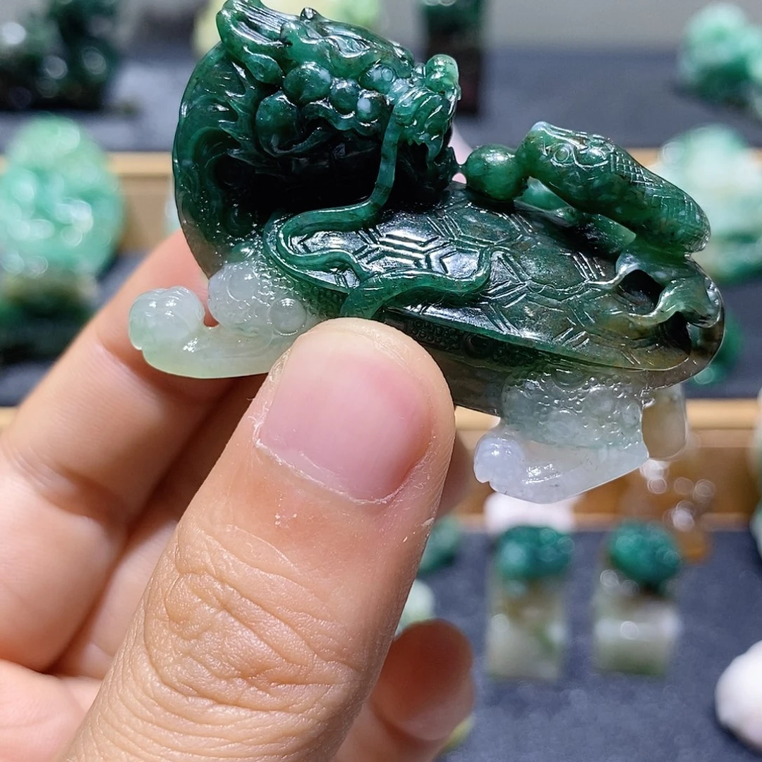 感***命独山玉未镶嵌吊坠