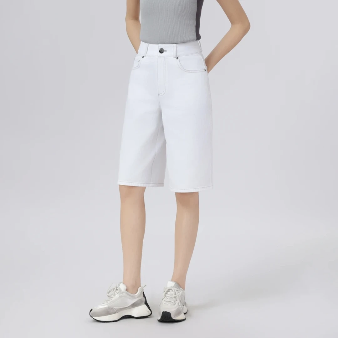 AMASS/阿玛施早春新款时尚百搭高腰宽松休闲时尚牛仔裤510049