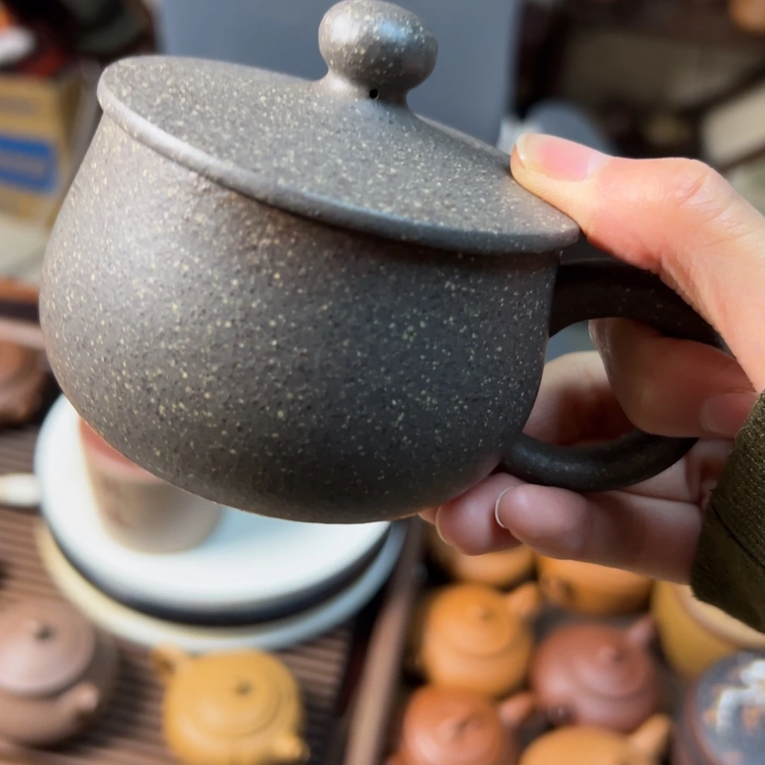 紫砂茶壶斌****8紫砂粗砂盖杯180