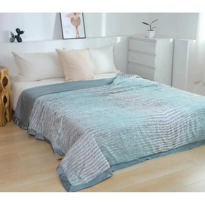 【京かわ会社】被  200*230cm 欧式条纹蓝