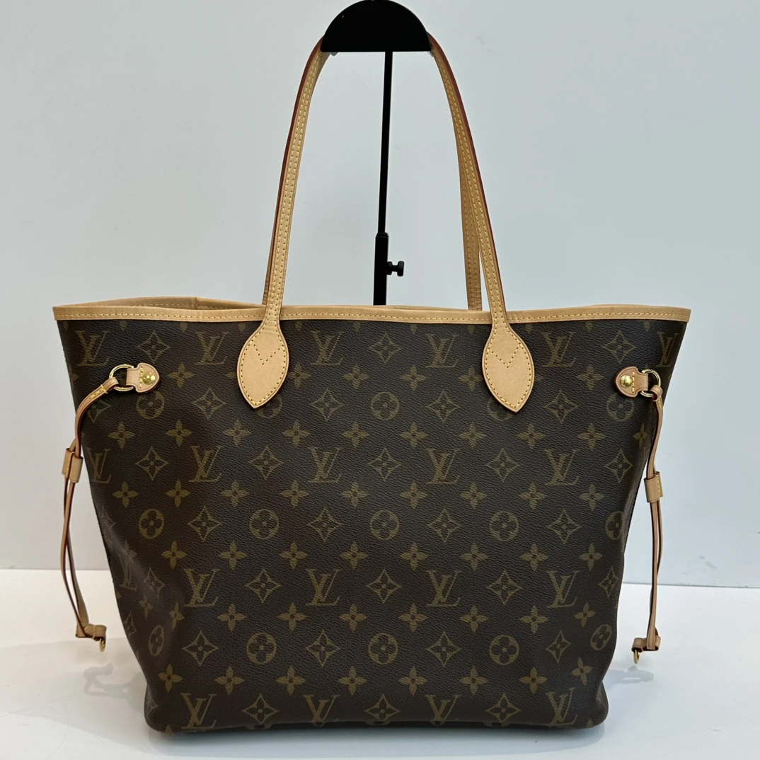 95新 LV 路易威登老花 Neverfull中号子母手提单肩购物袋 11879