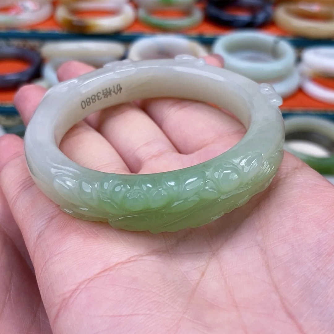 和田玉手镯54.6未镶嵌