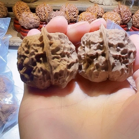 把件文玩核桃龙甲带彩41