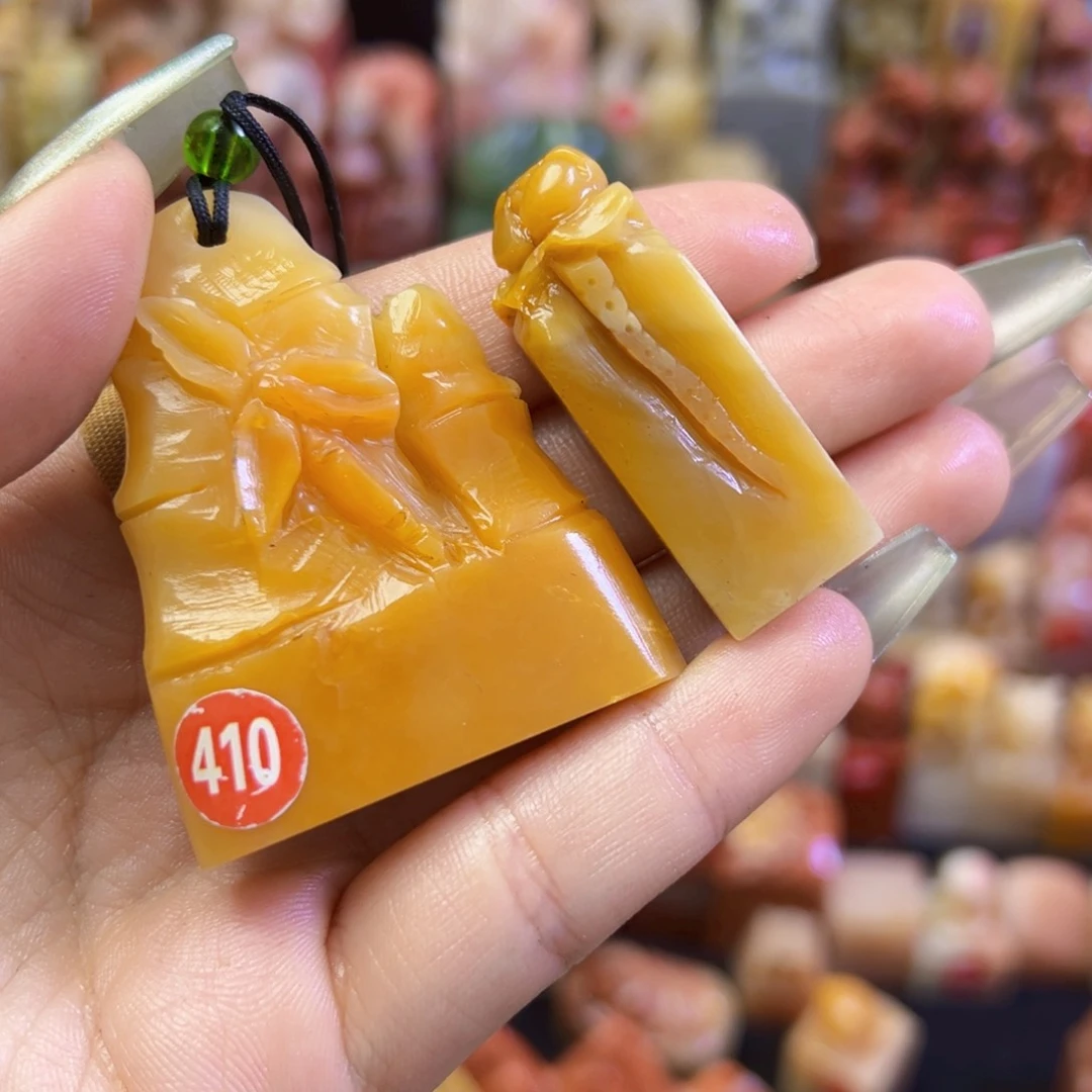 昌化石印石弹***力手工篆刻