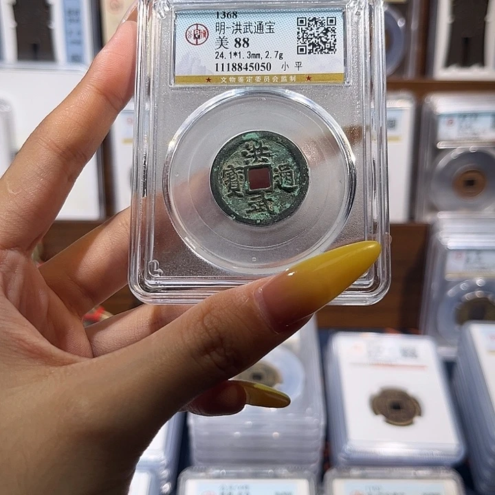 铜洪武通宝 保真保老 88分 5050