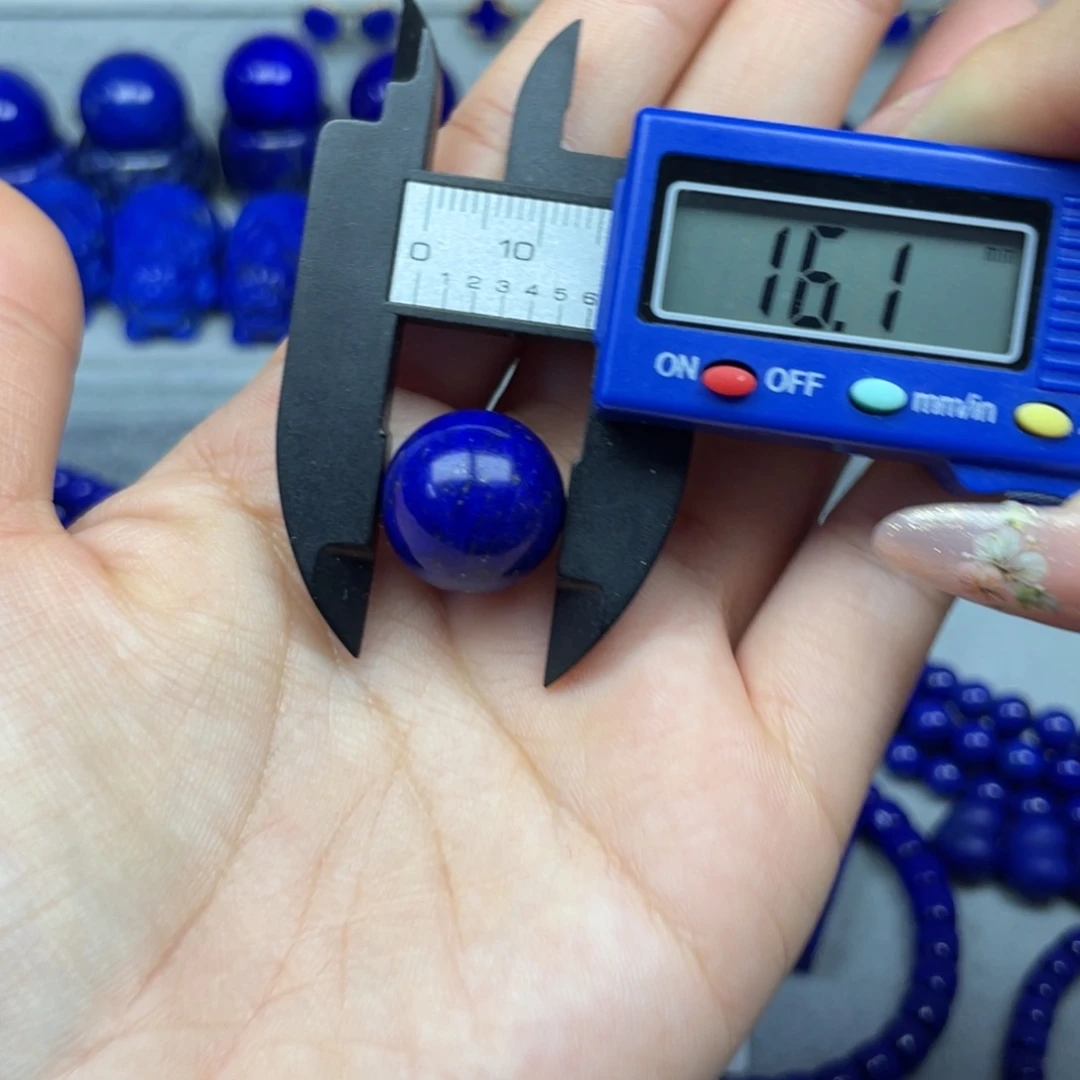 红***杨青金石未镶嵌单珠