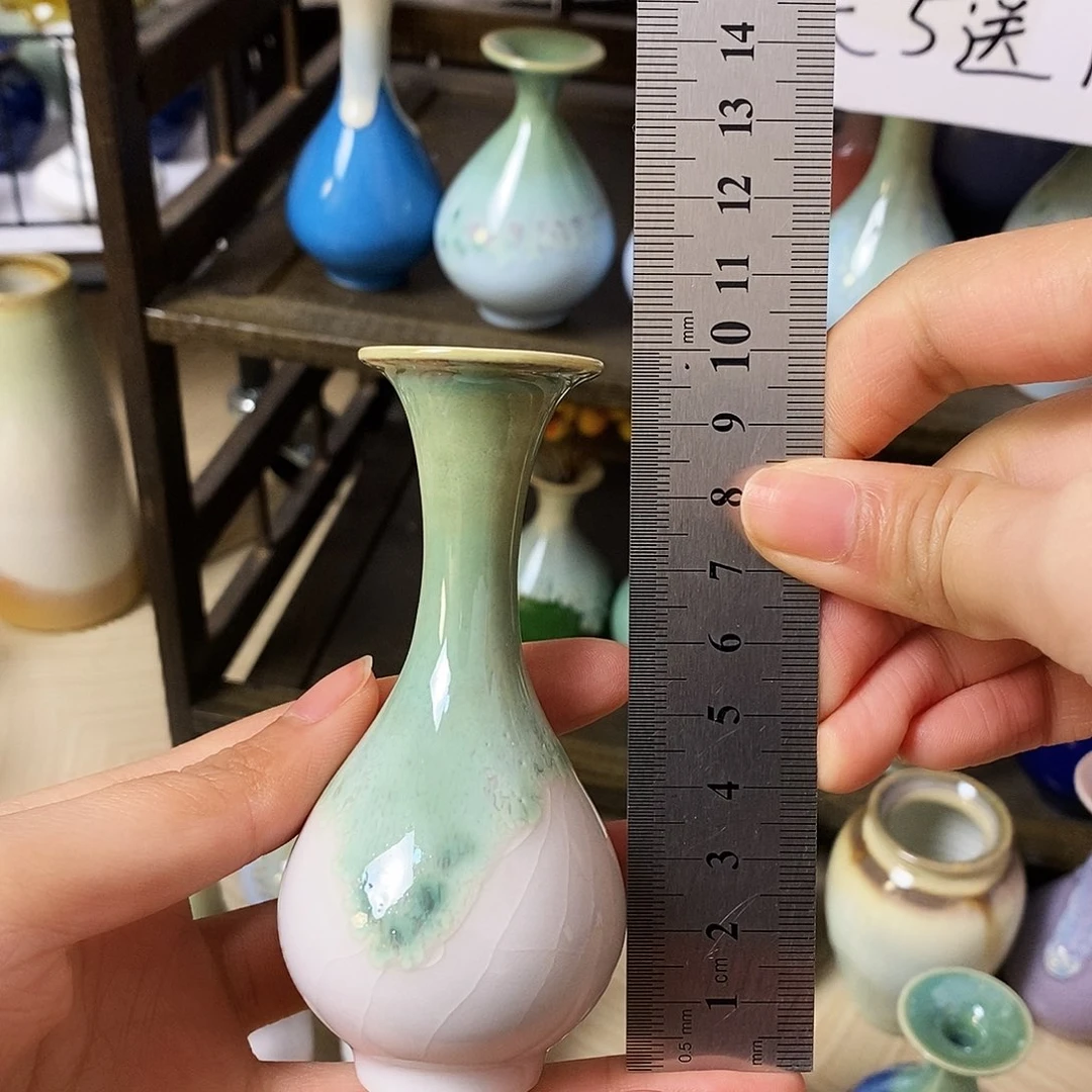 摆件景德镇高温陶瓷小花瓶