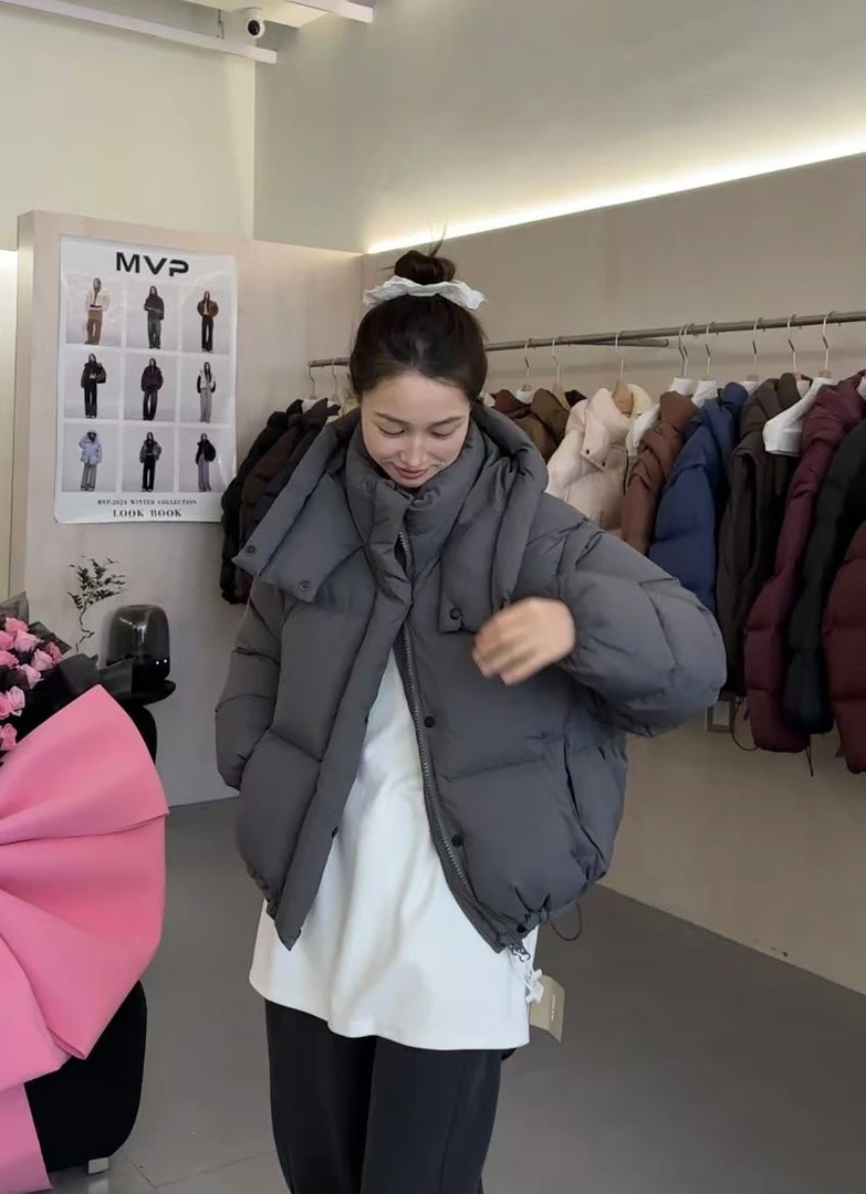 MVP  #国标90白鸭绒背带袖子可脱卸羽绒服#9961 KC