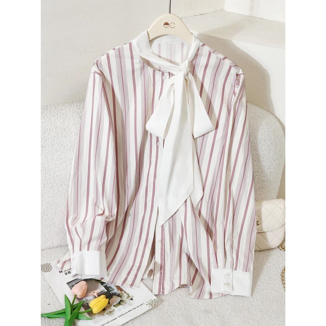 宁熙EC原创2024春新款女装衬衫上衣A827