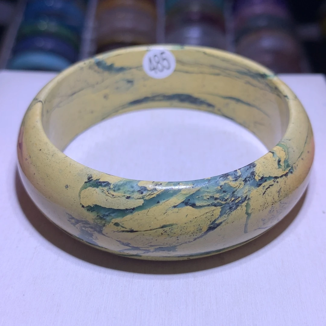 水晶手镯银S925镶嵌云母62.3圈486