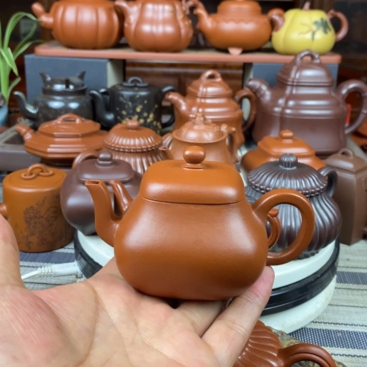 紫砂茶壶四方君德150cc原矿赵庄朱泥特价