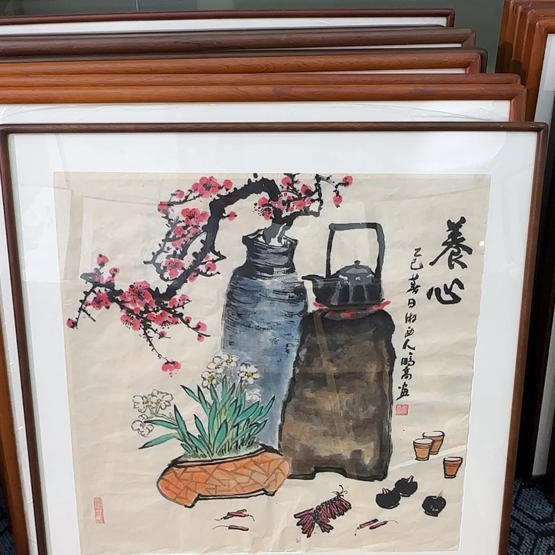 武***料国画唐鹏高精品带框