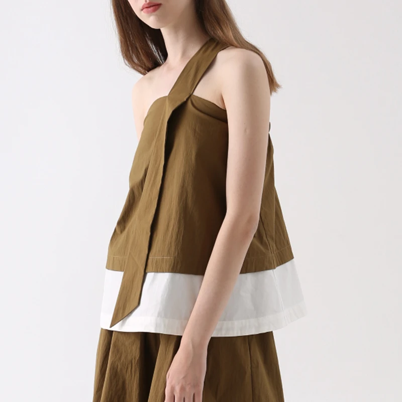 【择】-春夏套装拼接上衣+裙子