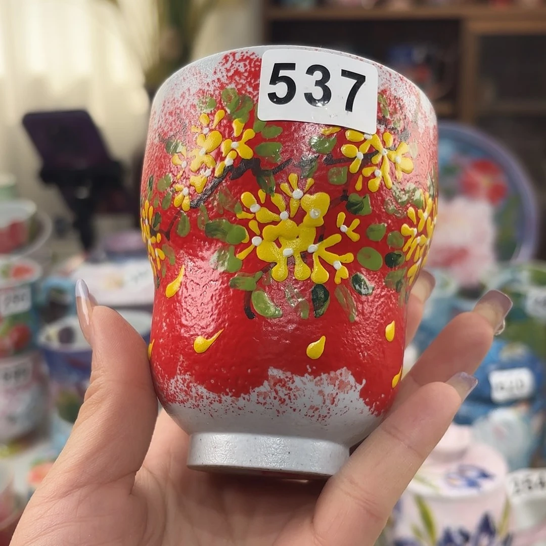 瓷片景德镇手绘高温釉下彩陶瓷茶具