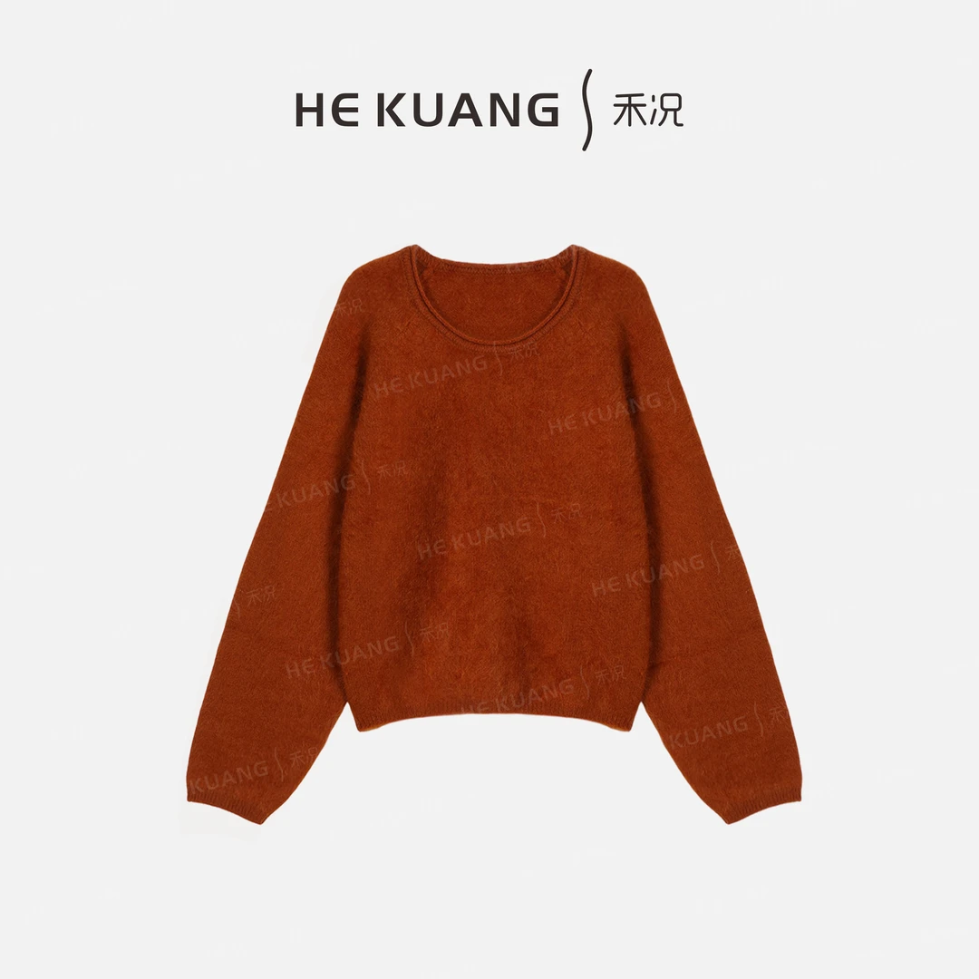 禾况HEKUANG【昙华暖织】绵羊毛精致慵懒感上衣 X655 0818