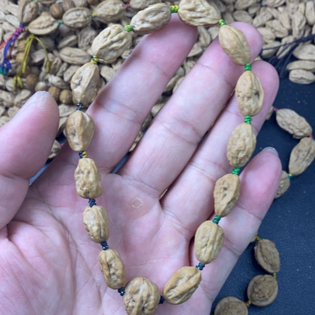 浅***宿核桃文玩木质核桃手串