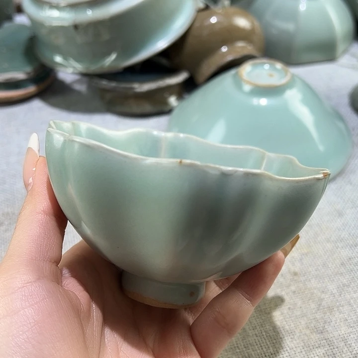 瓷片龙泉窑 花口盏