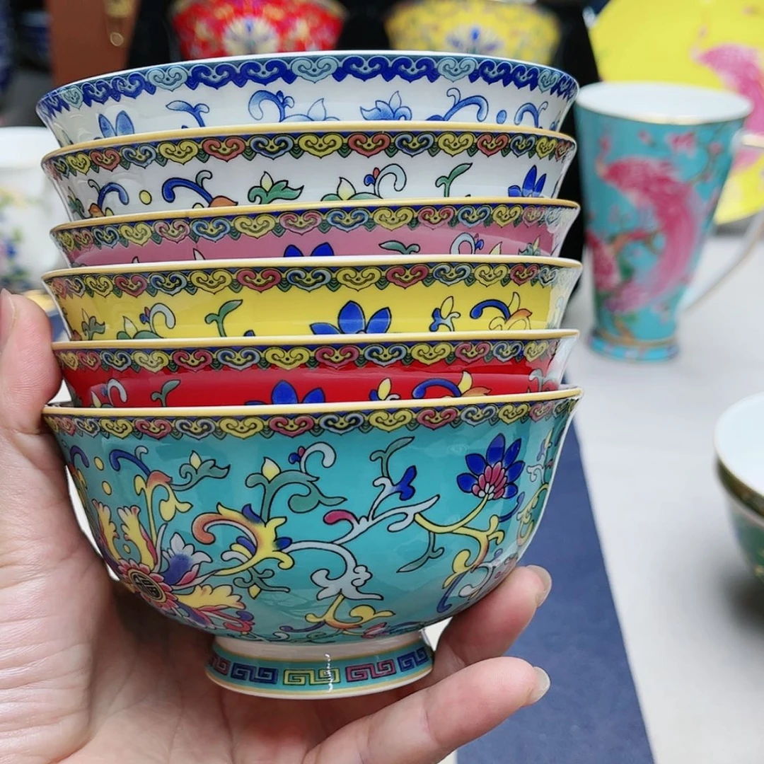 【闪购商品】珐琅4.5寸6个………………