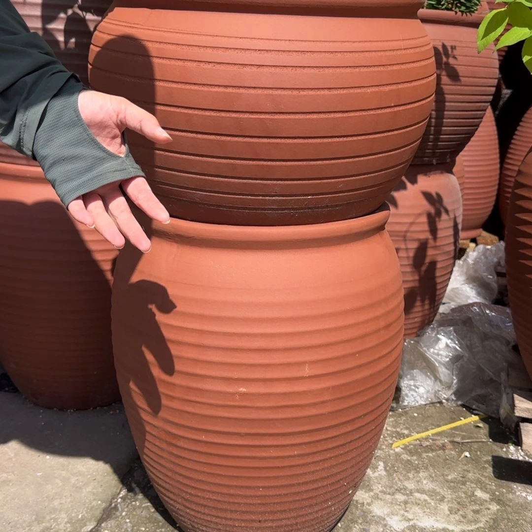 紫砂花盆口40高30口35高50宜兴紫砂瑕疵粗糙