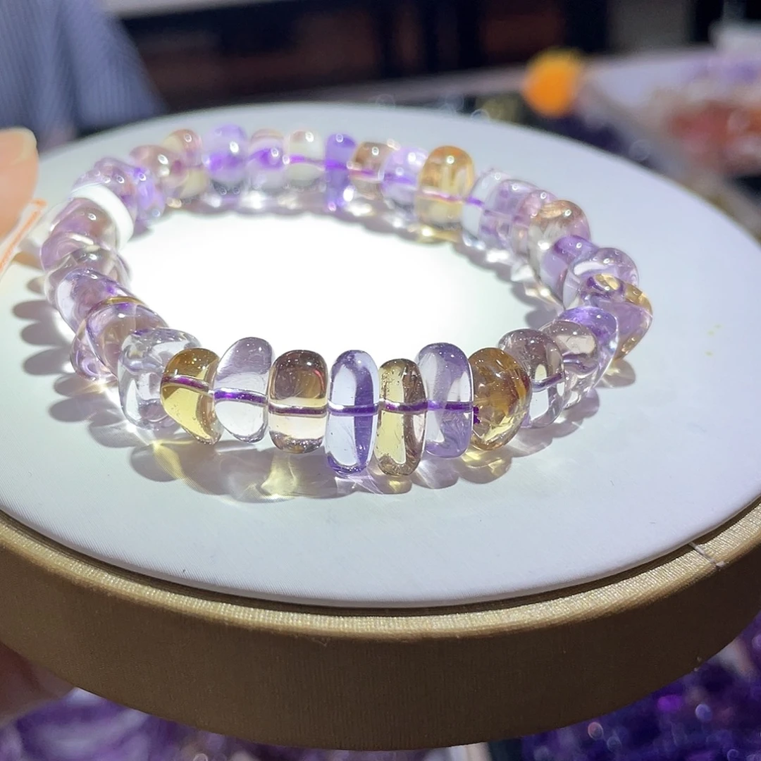 未镶嵌手链水晶紫黄晶