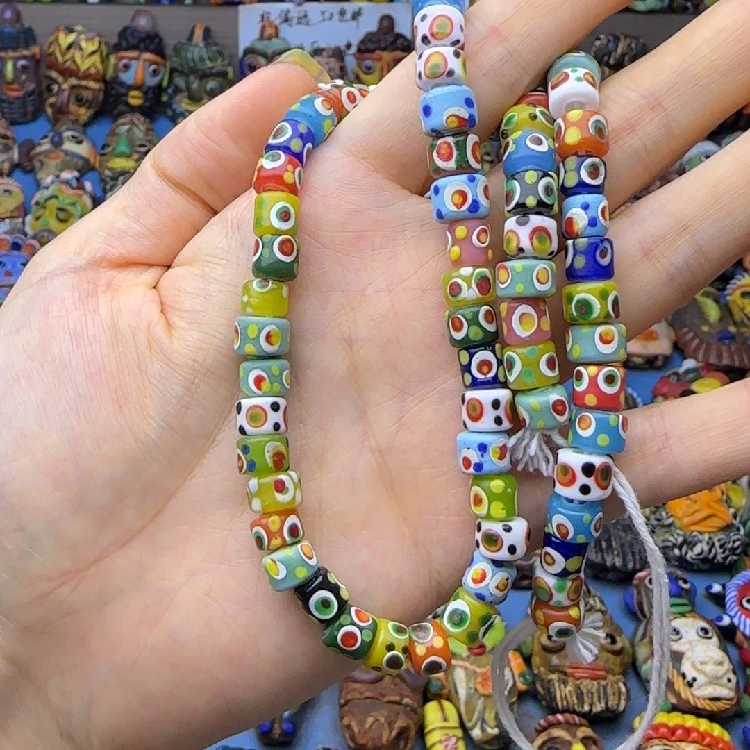 琉璃非金属玻璃颈饰波点链子一条