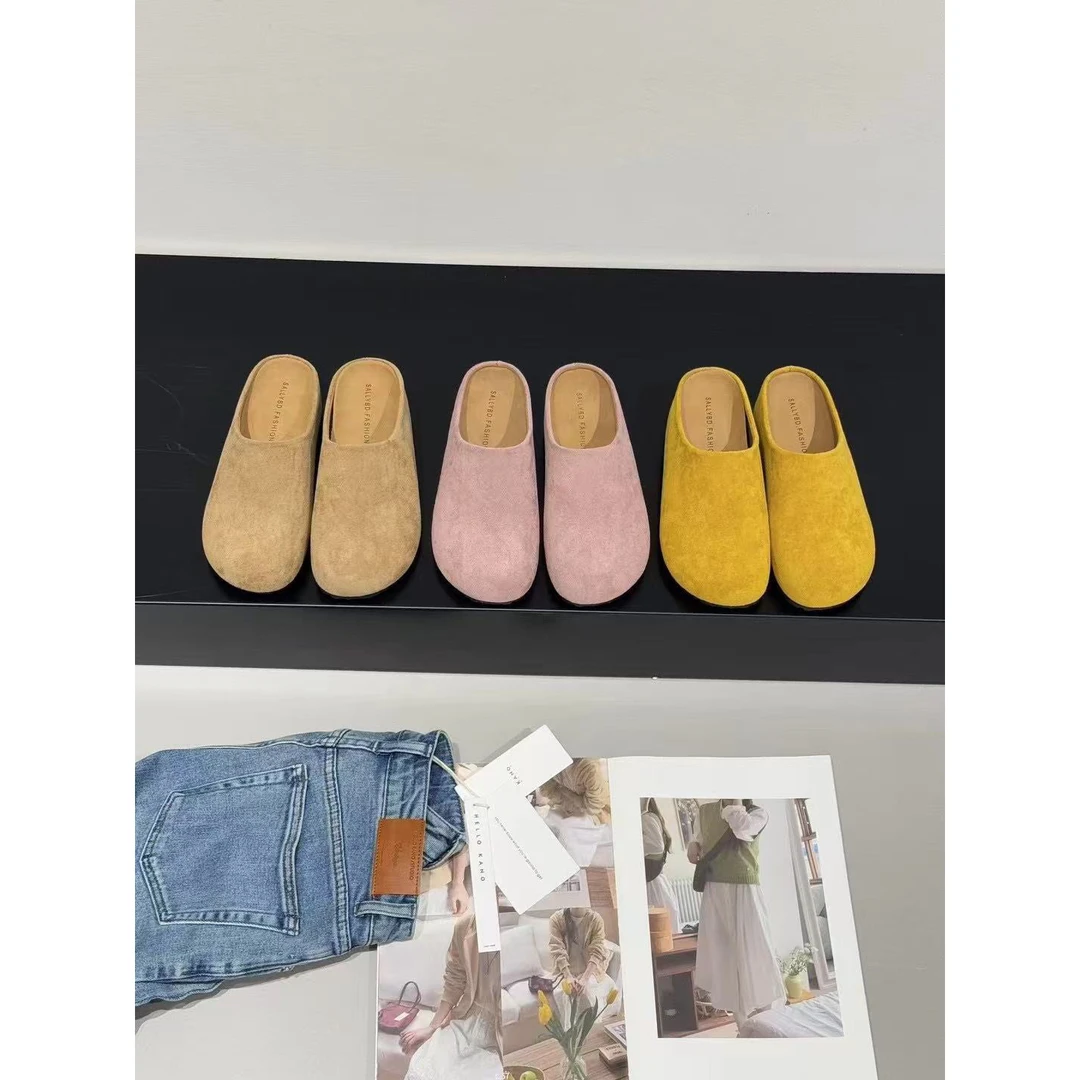 DZG 福（1xz226-10#）净版的 厚底包头勃肯半拖鞋 9-16