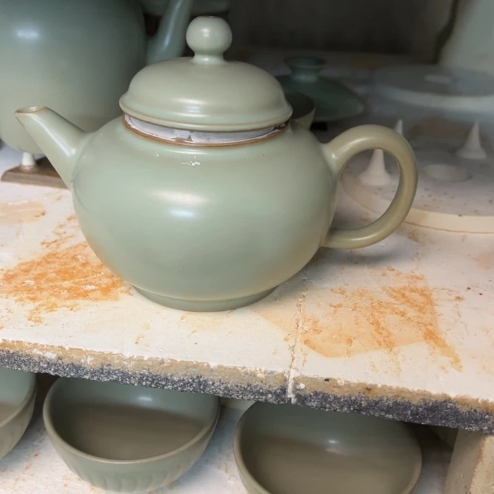 摆件汝瓷原矿摆件汝州微瑕